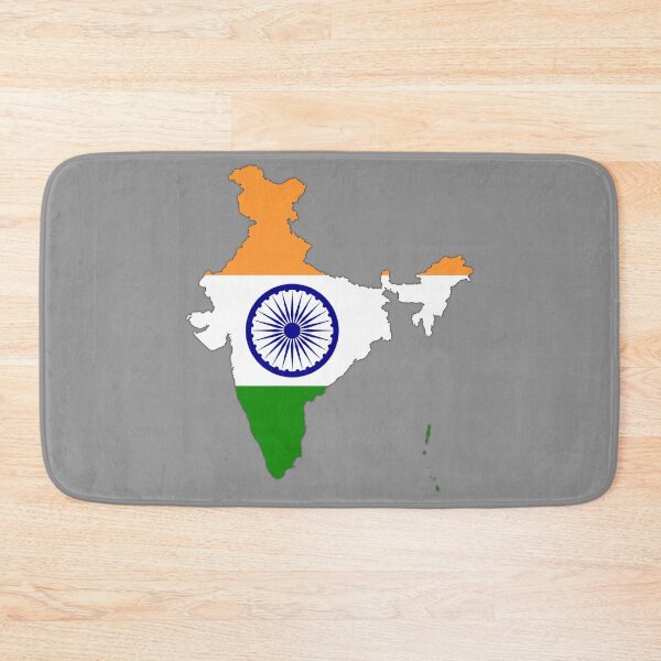 Item preview, Indian Flag inside Map of India  designed and sold by mashmosh.