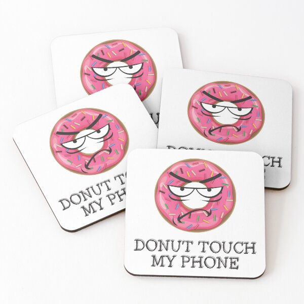 Item preview, Donut touch my phone, donut touch my phone stickers stikers designed and sold by Daevely.