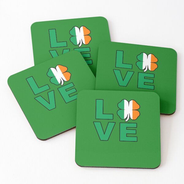 Item preview, Love Ireland Flag Shamrock Clover Irish Ireland St Patrick's Day designed and sold by Draculaura2009.