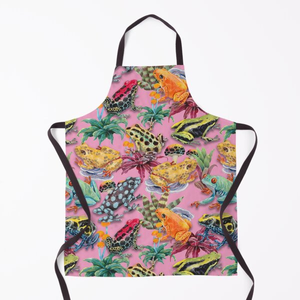 Item preview, Tropical rain forest colorful frogs design - pink designed and sold by janeferwong.