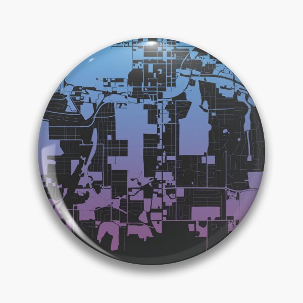 Item preview, Tallahassee city Pink Blue Map Art Florida USA designed and sold by EpicMaps.