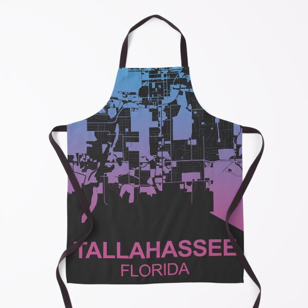Item preview, Tallahassee city Pink Blue Map Art Florida USA designed and sold by EpicMaps.