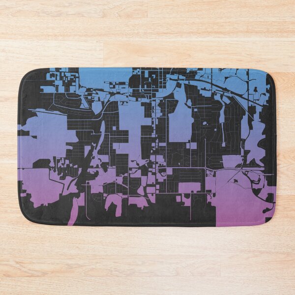 Item preview, Tallahassee city Pink Blue Map Art Florida USA designed and sold by EpicMaps.