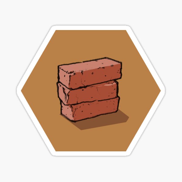 Brick Hex Sticker