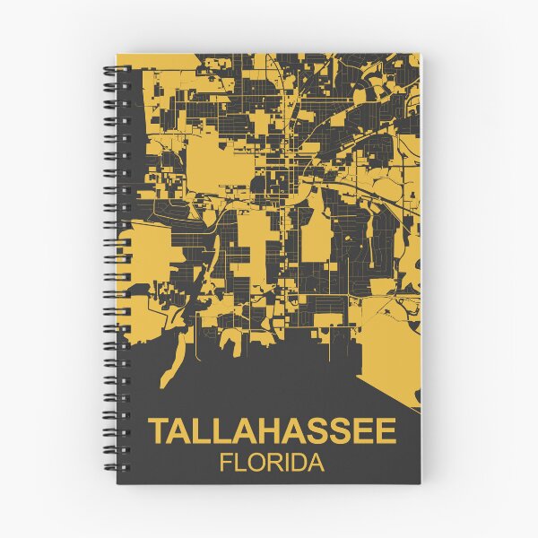 Item preview, Tallahassee Florida USA Black Gold Map Art designed and sold by EpicMaps.