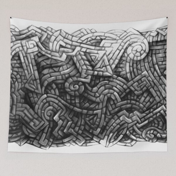 Item preview, Reflection of a Composite World - black and white version designed and sold by Akatharsia.