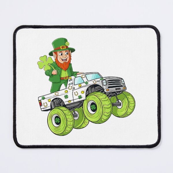 Item preview, St Patricks Day Leprechaun Monster Truck Lucky Boys Kids designed and sold by roseanger.