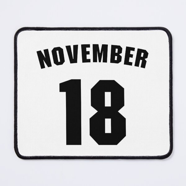 Item preview, Date of birth 18 November birthday gift sport design designed and sold by Panya-Design.
