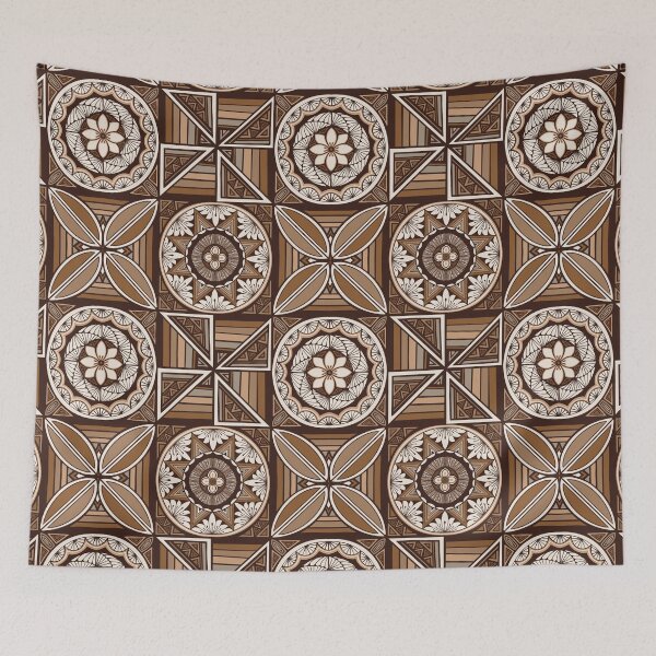 Item preview, Tapa patchwork - coffee designed and sold by AprilAppleArt.