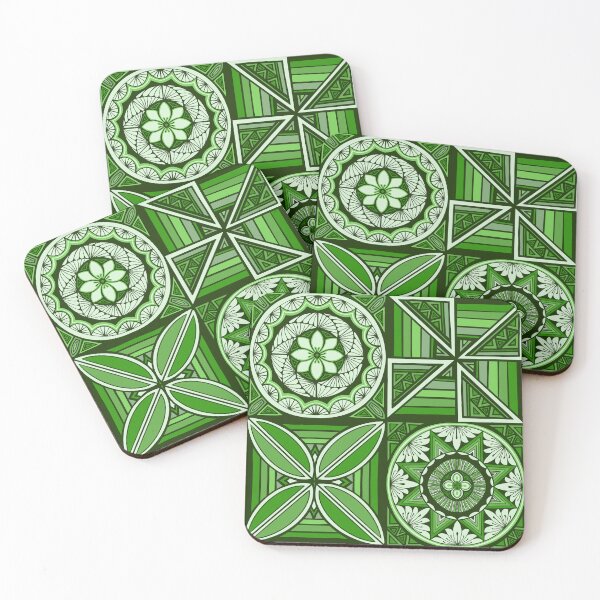 Item preview, Tapa patchwork - forest designed and sold by AprilAppleArt.