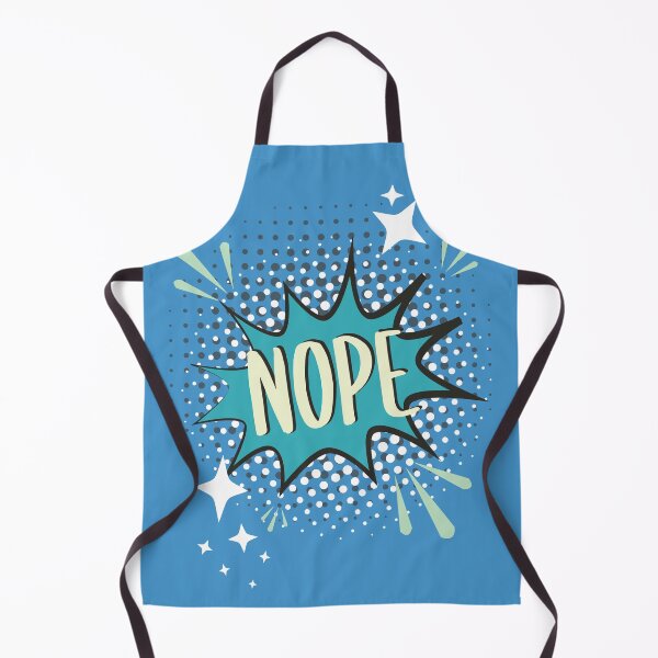 Item preview, NOPE Comic Speech Bubble Meme Funny Blue designed and sold by Missing In Art.