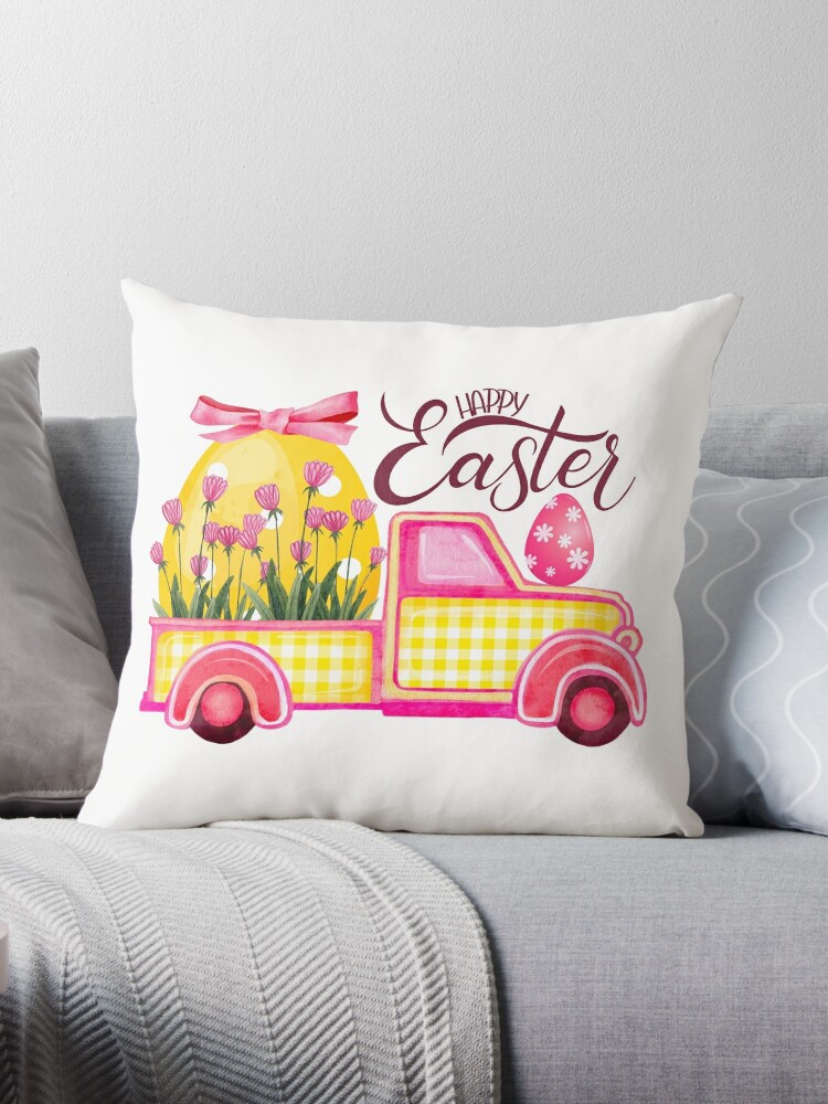 Easter Eggs and Happy Easter Ribbon Poster for Sale by pinkal