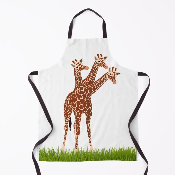 Item preview, Three-necked giraffe (grass edition) designed and sold by CosmicStory.