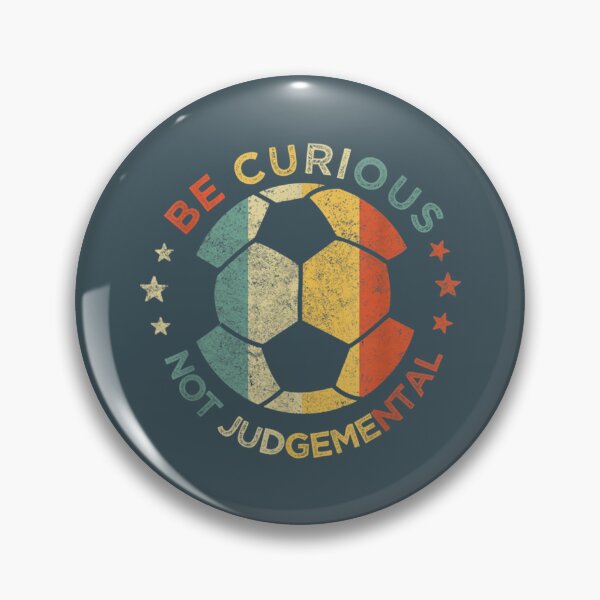 Item preview, Vintage Be Curious Not Judgemental Retro Soccer Ball Player   designed and sold by northferns.