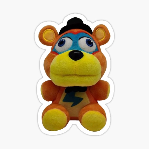 Golden Freddy Fazbear Matte Vinyl Sticker handdrawn 