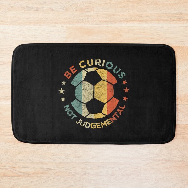 Item preview, Vintage Be Curious Not Judgemental Retro Soccer Ball Player   designed and sold by northferns.