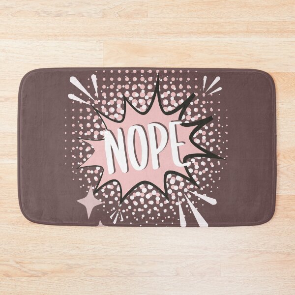 Item preview, NOPE Comic Speech Bubble Meme Funny Brown designed and sold by Missing In Art.