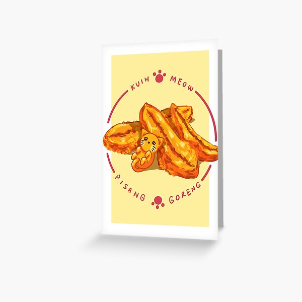 Pisang Goreng Greeting Card