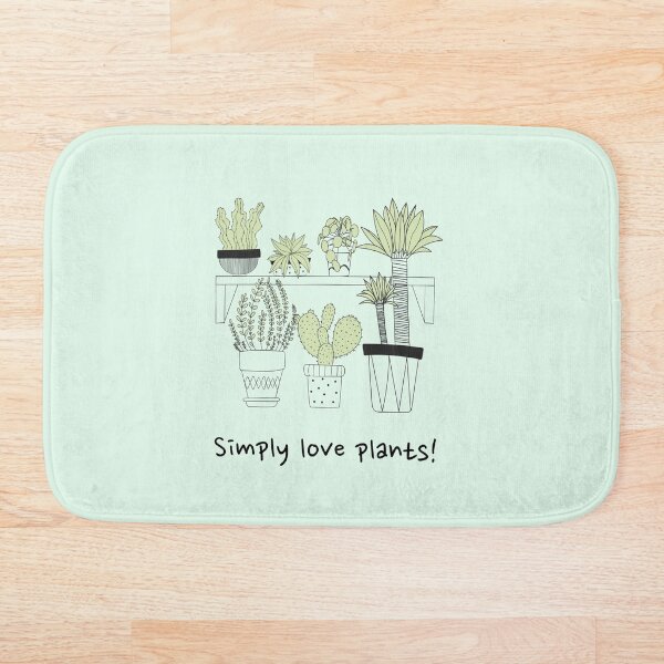 Aperçu de l'œuvre Aimez les plantes, tout simplement ! T-shirt aux dessins au trait simples. créée et vendue par AllThingsPuffa.