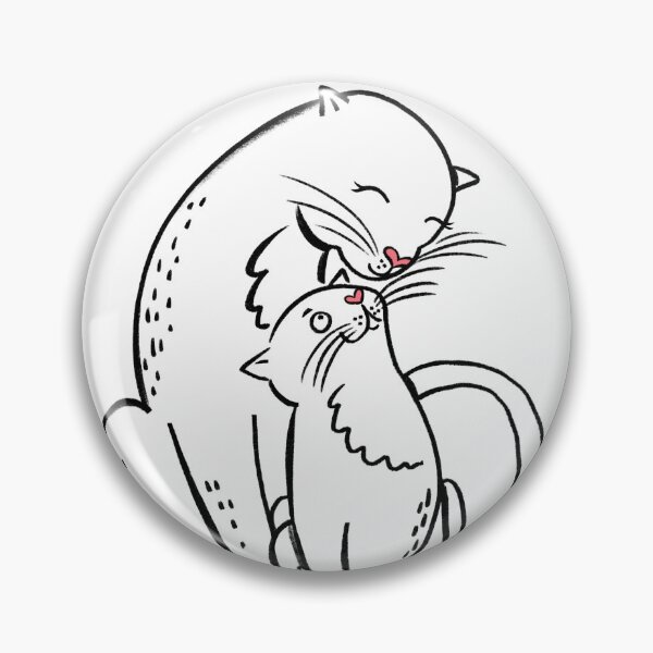 Artikelvorschau, Katzenmama mit Kätzchen. Glückliche Familienillustration. Familienkonzept. entworfen und verkauft von SolArt88.