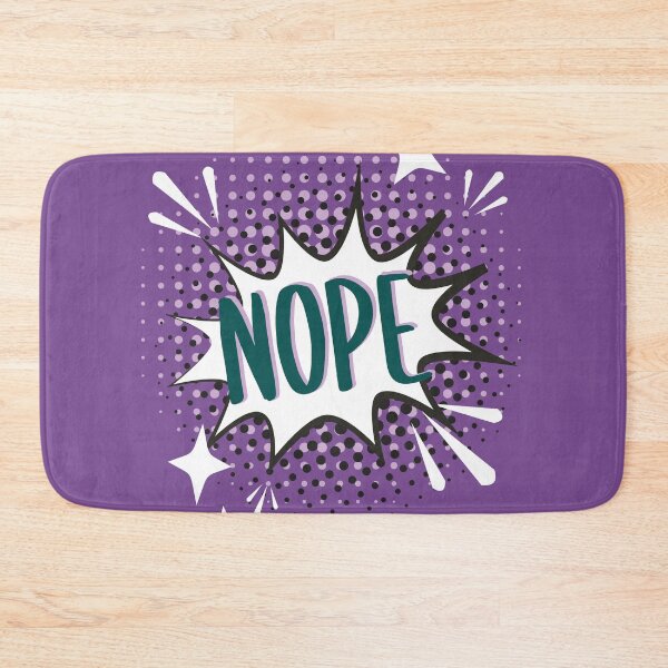 Item preview, NOPE Comic Speech Bubble Meme Funny Violet designed and sold by Missing In Art.