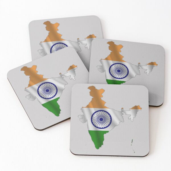 Item preview, Wavy Indian Flag inside Map of India designed and sold by mashmosh.