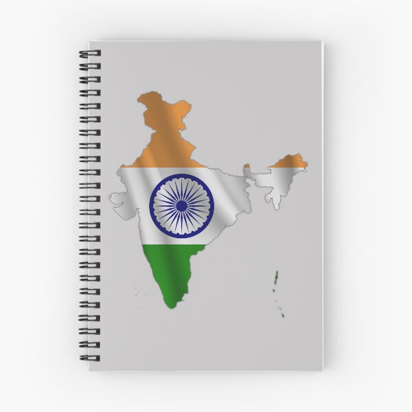 Item preview, Wavy Indian Flag inside Map of India designed and sold by mashmosh.