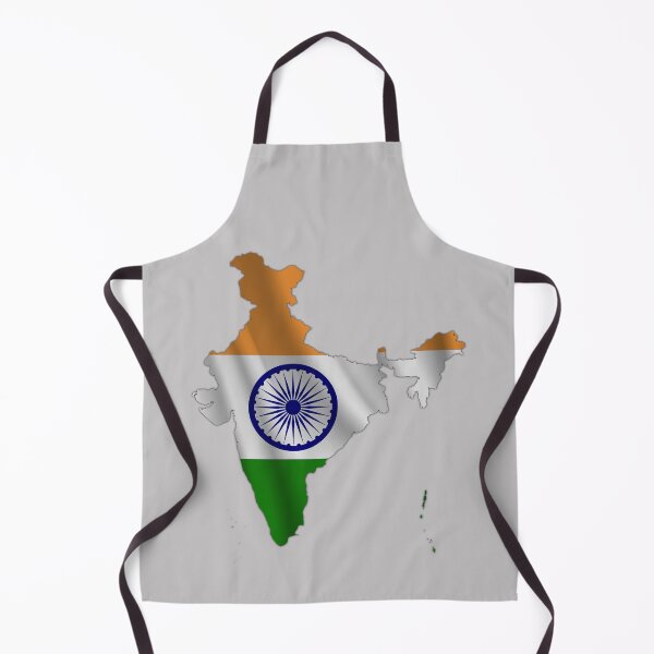 Item preview, Wavy Indian Flag inside Map of India designed and sold by mashmosh.