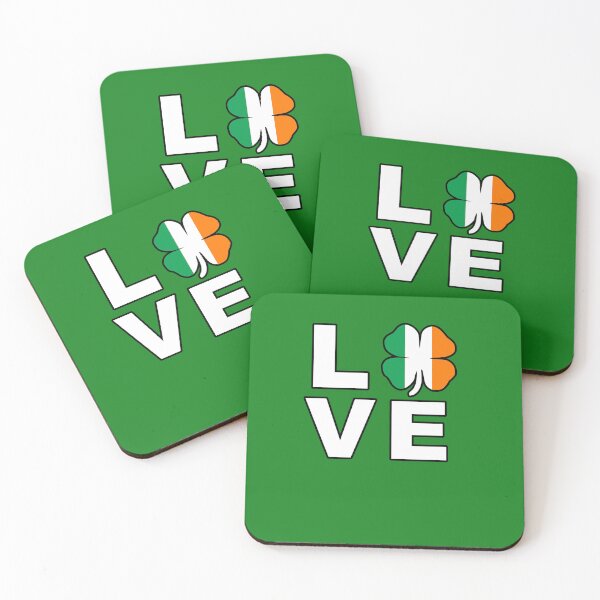 Item preview, Love Ireland Flag Shamrock Clover Irish Ireland St Patrick's Day designed and sold by Draculaura2009.