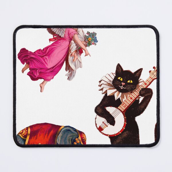 Item preview, vintage Victorian cat and elephant and two angel designed and sold by Saif6X.