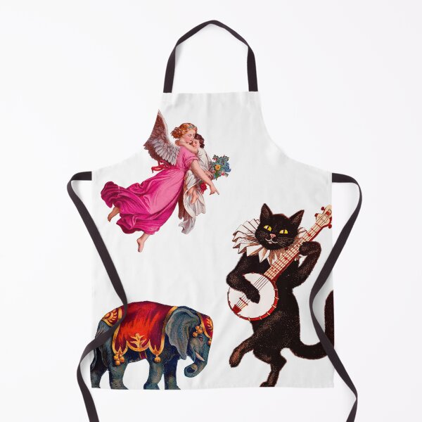 Item preview, vintage Victorian cat and elephant and two angel designed and sold by Saif6X.