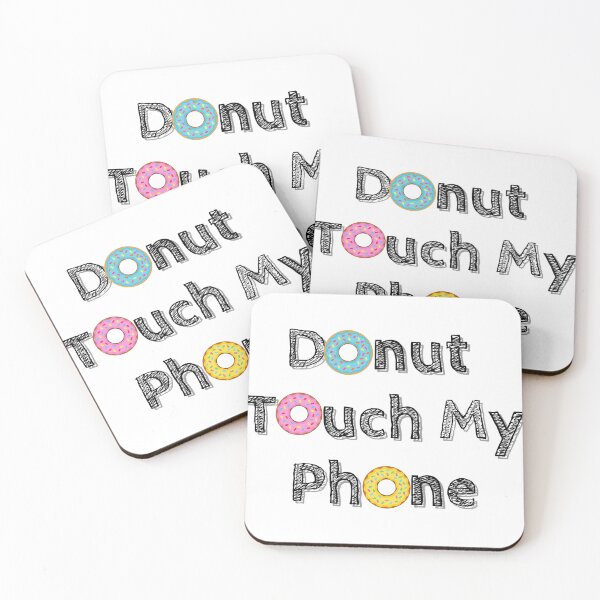 Item preview, Donut Touch My Phone Donut Touch My Phone stickers stikers designed and sold by Daevely.