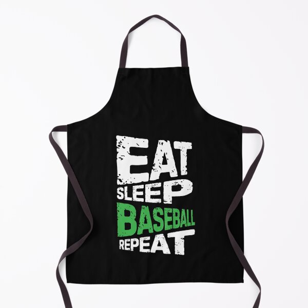 Item preview, eat sleep baseball repeat designed and sold by Grafik0.