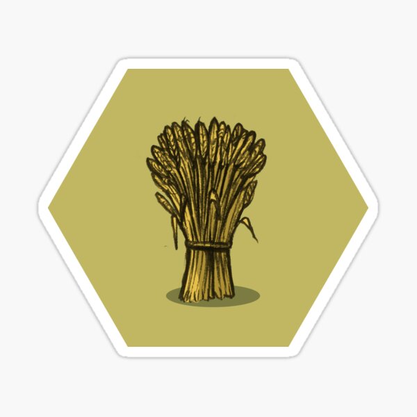 Wheat Hex Sticker