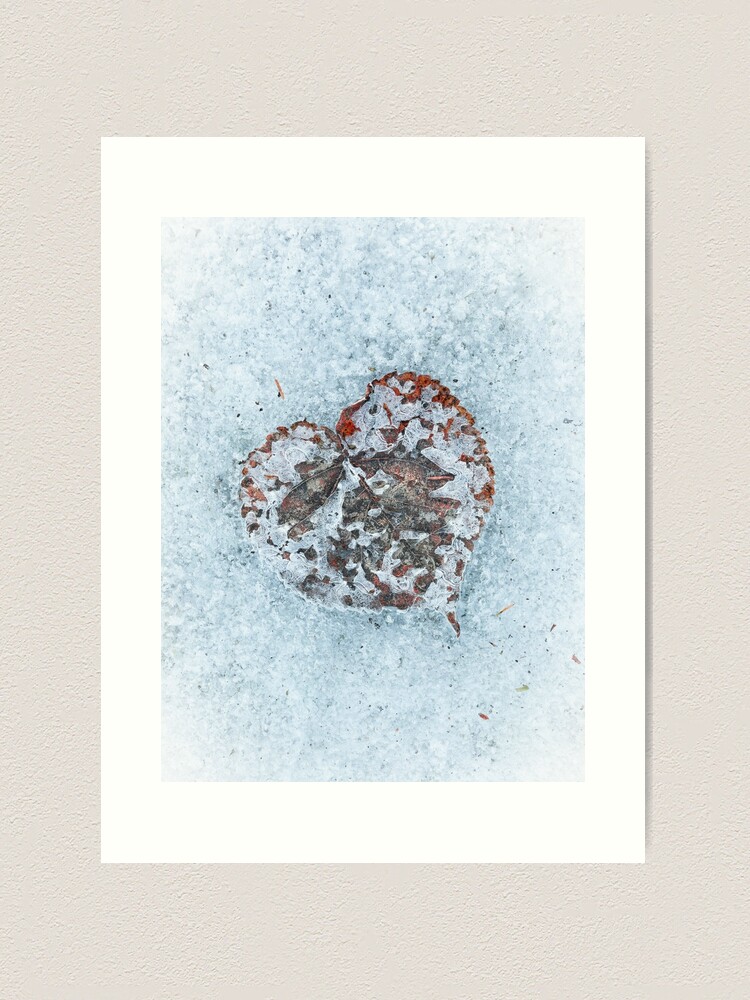 Thumbnail 2 of 3, Art Print, Heart On Ice designed and sold by Bjørnar Haveland.