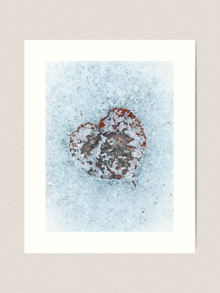 Alternate view of Heart On Ice Art Print