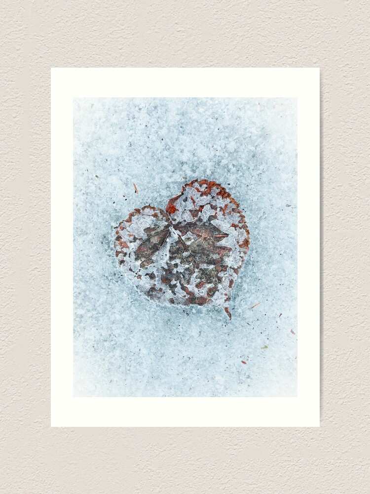 Thumbnail 2 of 3, Art Print, Heart On Ice designed and sold by Bjørnar Haveland.