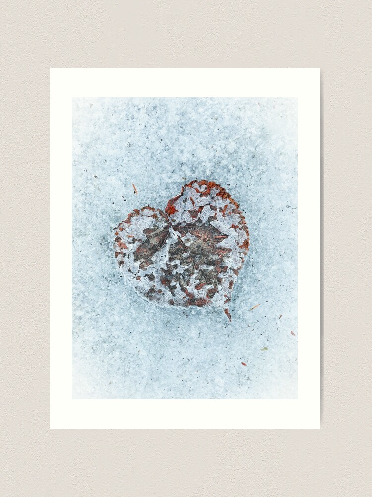 Art Print, Heart On Ice designed and sold by Bjørnar Haveland
