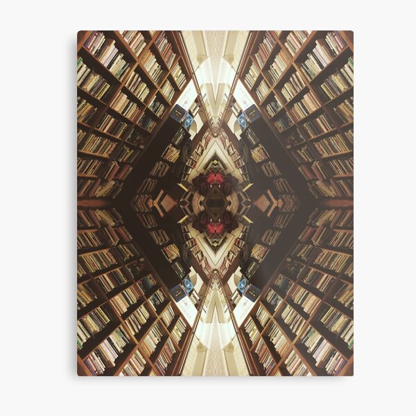 Bookshelves Metal Print