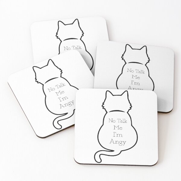 Item preview, CAT - No Talk Me I'm Angy Lol Cat designed and sold by Trendy Stitch.