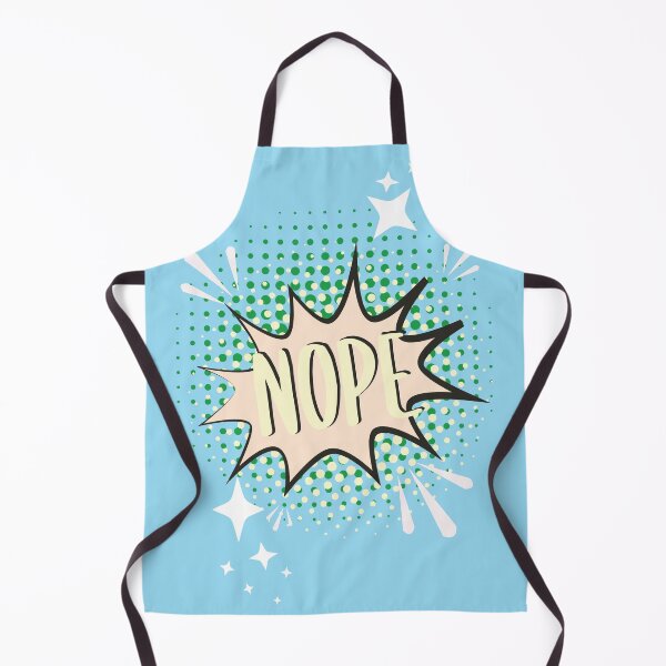 Item preview, NOPE Comic Speech Bubble Meme Funny Aqua designed and sold by Missing In Art.
