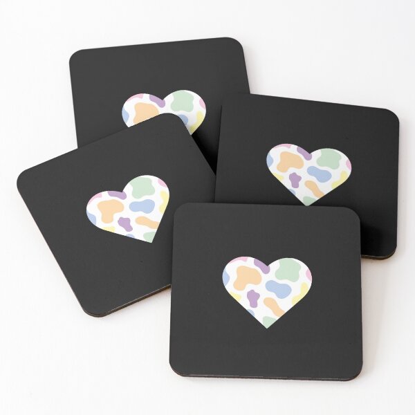 Item preview, rainbow cow print heart designed and sold by Krishangdavda.