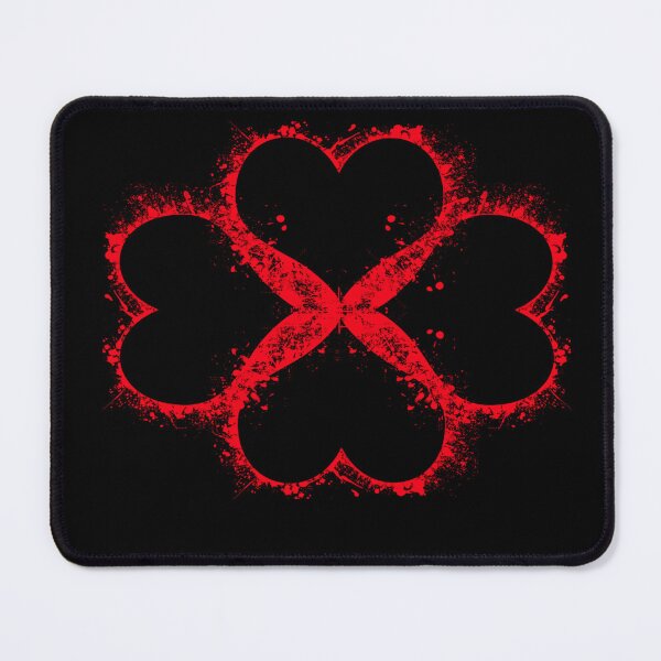 Item preview, Four Hearts Red Clover Graphics designed and sold by Schrodinger's Clothing.