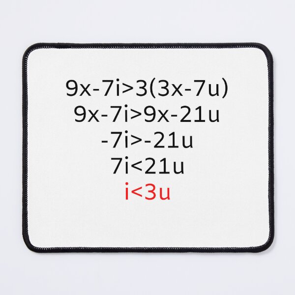 Item preview, I Love You MATH INEQUATION designed and sold by NerdyFancies.