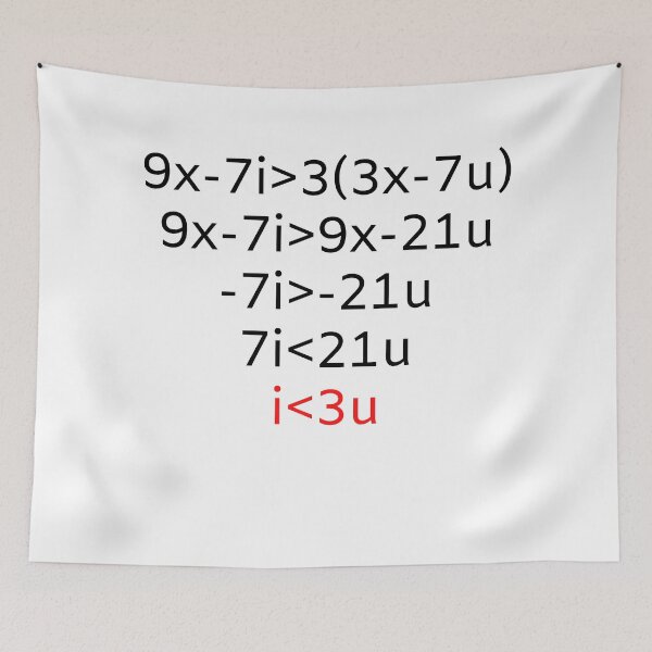 Item preview, I Love You MATH INEQUATION designed and sold by NerdyFancies.