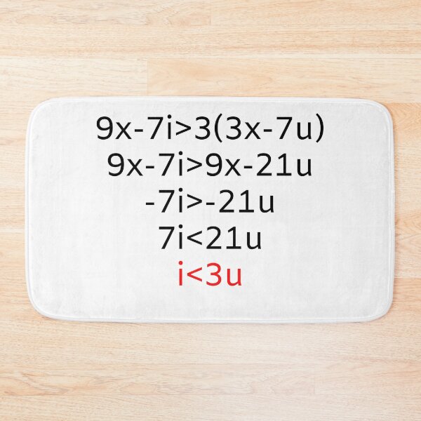 Item preview, I Love You MATH INEQUATION designed and sold by NerdyFancies.