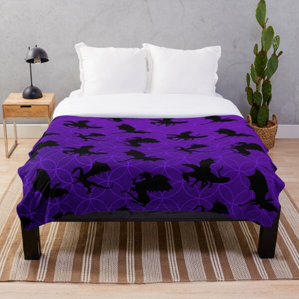 Item preview, Pequeños dragones en estampado morado, estampado caprichoso, estampado de dragón, estampado místico designed and sold by PinHookPrincess.