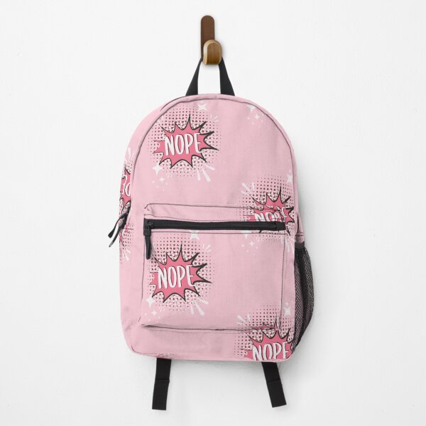 Item preview, NOPE Comic Speech Bubble Meme Funny Pink designed and sold by Missing In Art.