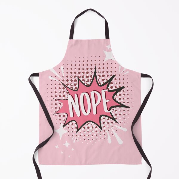 Item preview, NOPE Comic Speech Bubble Meme Funny Pink designed and sold by Missing In Art.