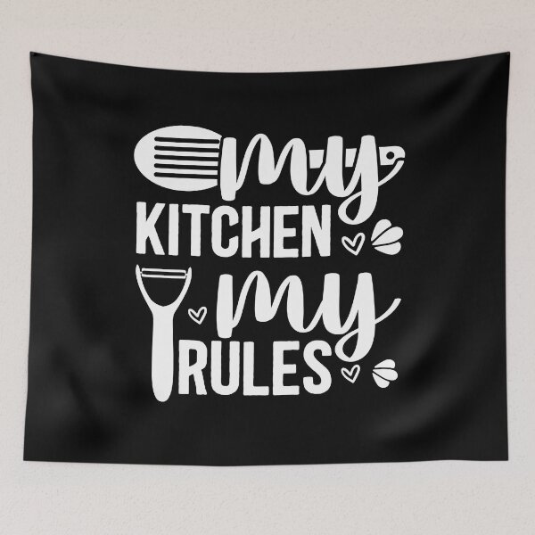 Item preview, My kitchen My Rules delicious cook design quote chef baker Gift For men & Women designed and sold by ghostsanda.